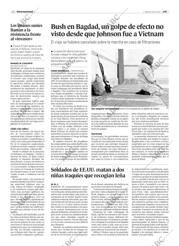 ABC MADRID 29-11-2003 página 34