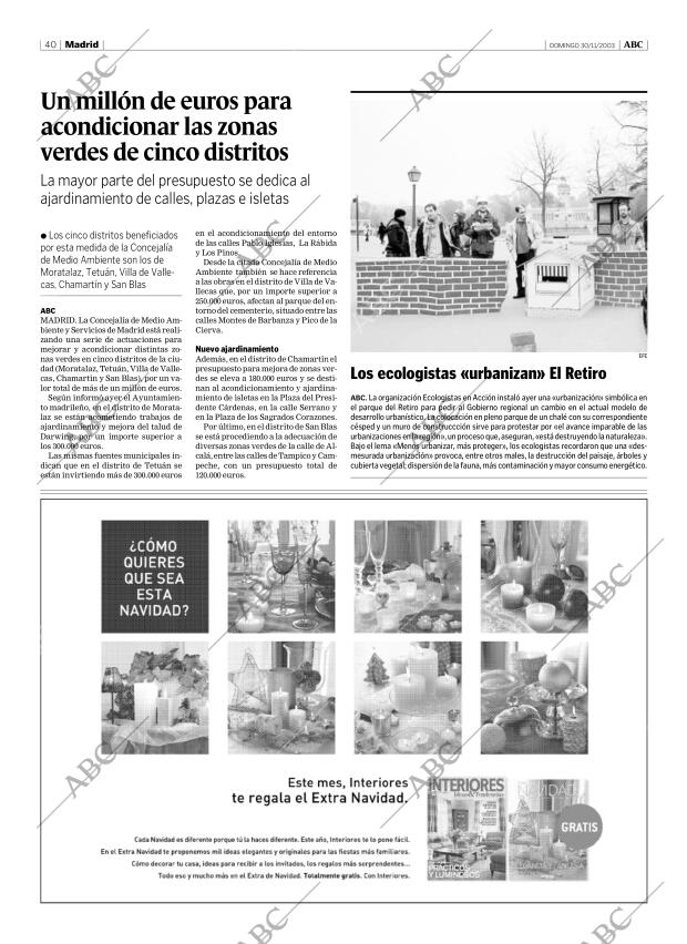 ABC MADRID 30-11-2003 página 40