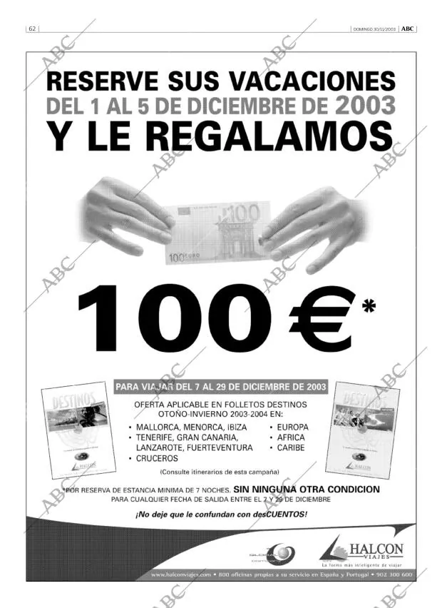 ABC MADRID 30-11-2003 página 62