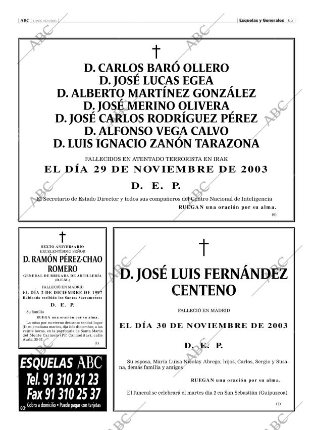 ABC MADRID 01-12-2003 página 65