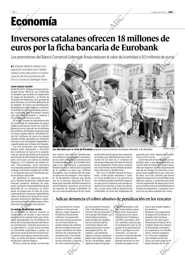 ABC MADRID 01-12-2003 página 78