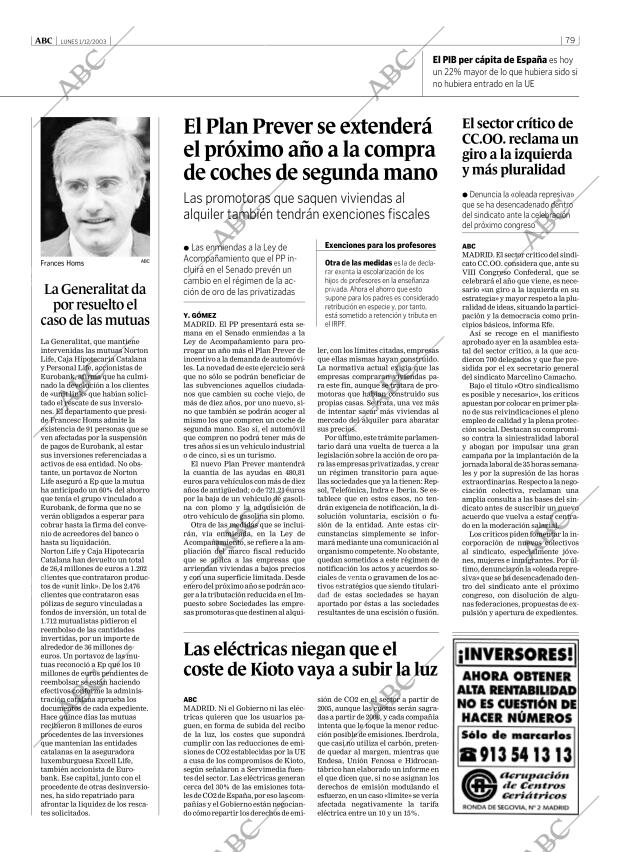 ABC MADRID 01-12-2003 página 79