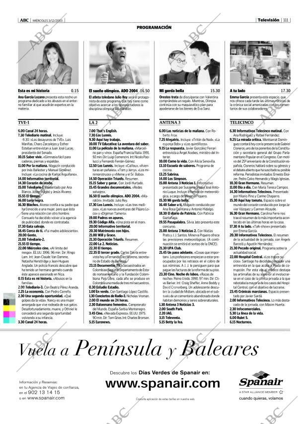 ABC MADRID 03-12-2003 página 111