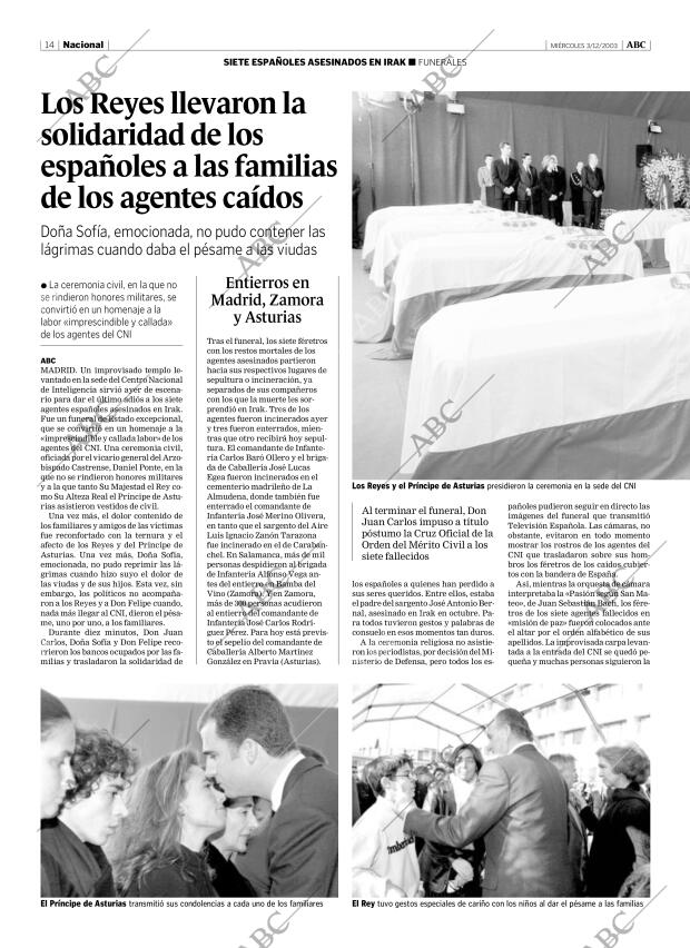 ABC MADRID 03-12-2003 página 14