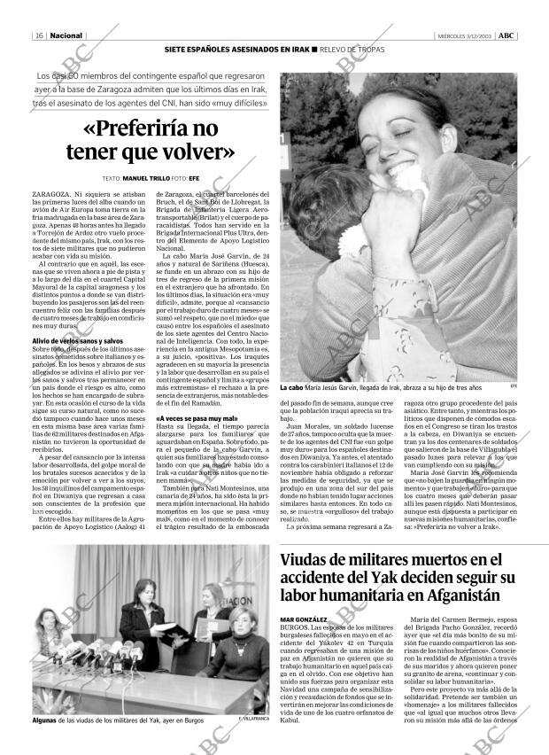ABC MADRID 03-12-2003 página 16