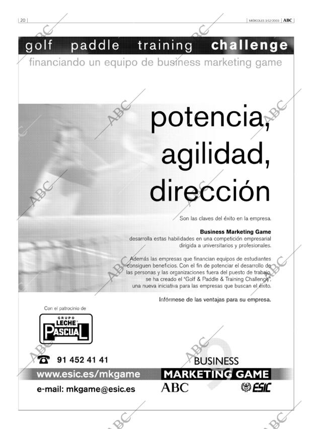 ABC MADRID 03-12-2003 página 20