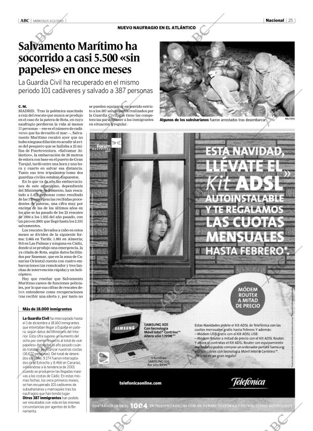 ABC MADRID 03-12-2003 página 25
