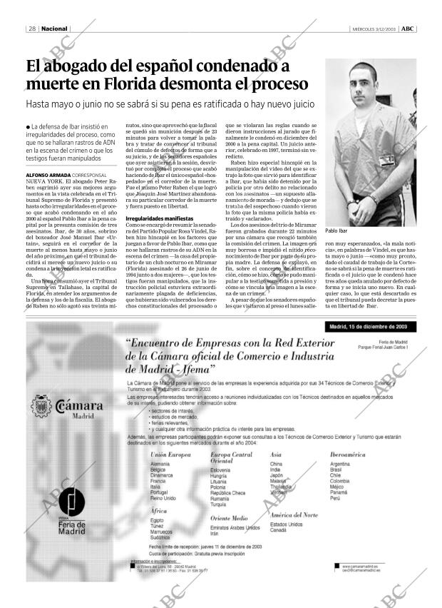 ABC MADRID 03-12-2003 página 28