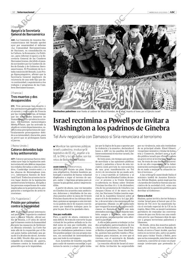 ABC MADRID 03-12-2003 página 32