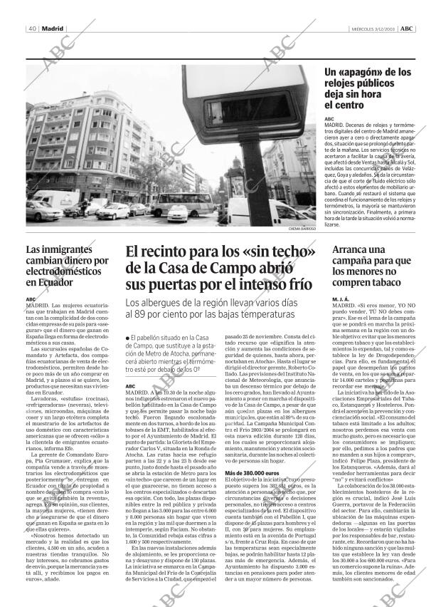 ABC MADRID 03-12-2003 página 40