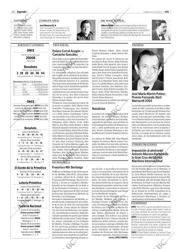 ABC MADRID 03-12-2003 página 46