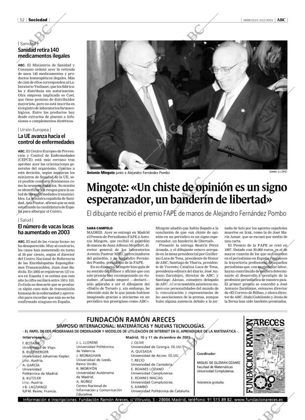 ABC MADRID 03-12-2003 página 52