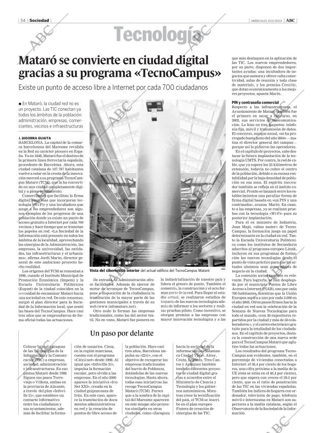 ABC MADRID 03-12-2003 página 54