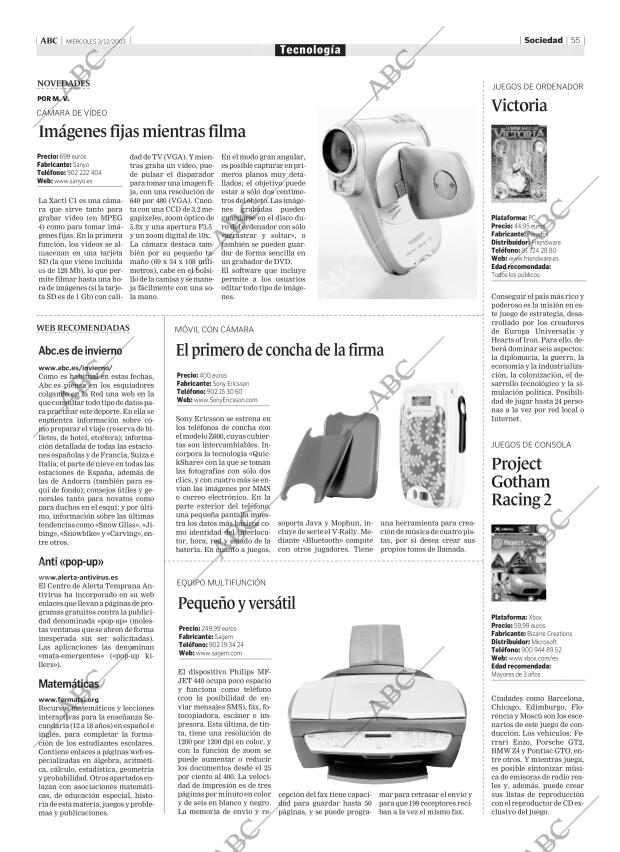 ABC MADRID 03-12-2003 página 55
