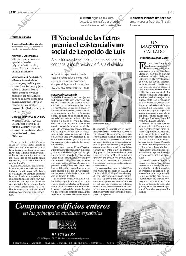 ABC MADRID 03-12-2003 página 59