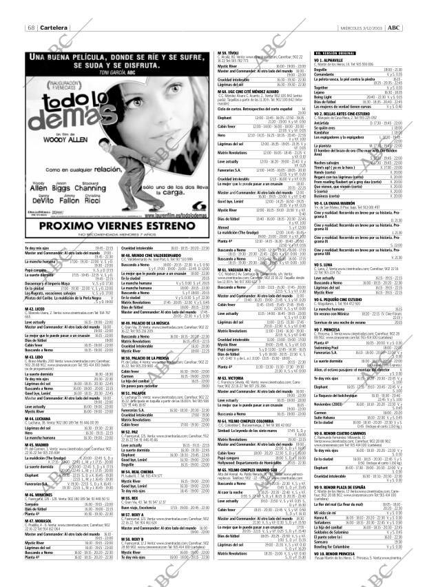 ABC MADRID 03-12-2003 página 68