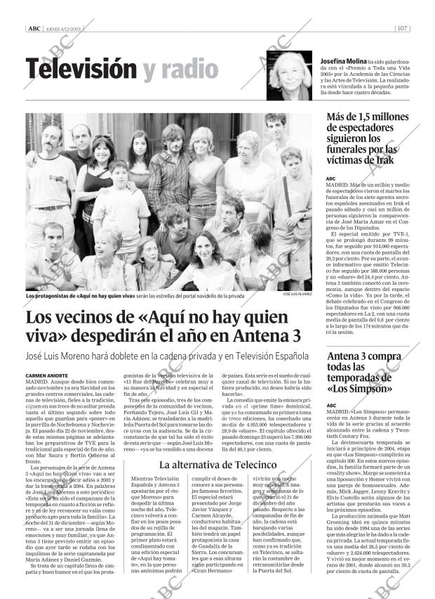 ABC MADRID 04-12-2003 página 107