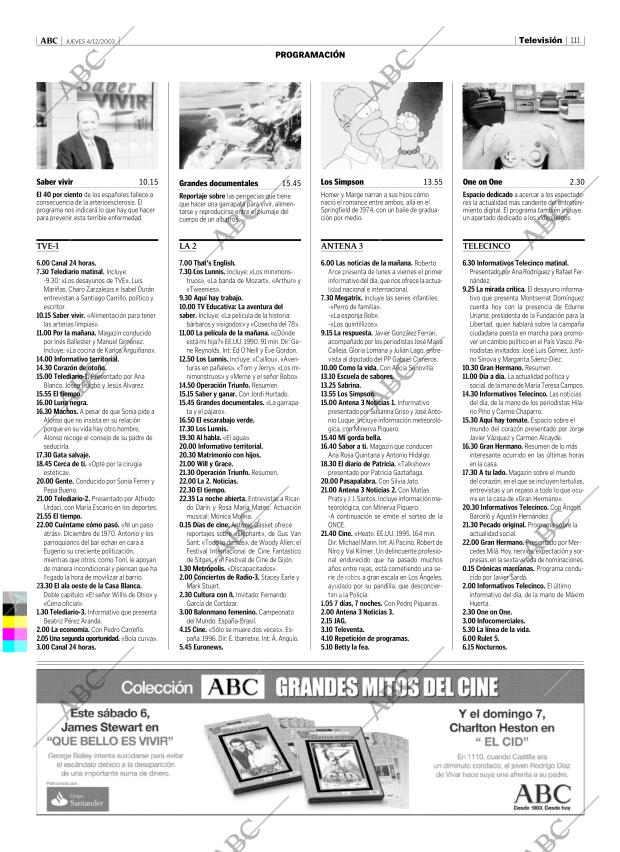 ABC MADRID 04-12-2003 página 111