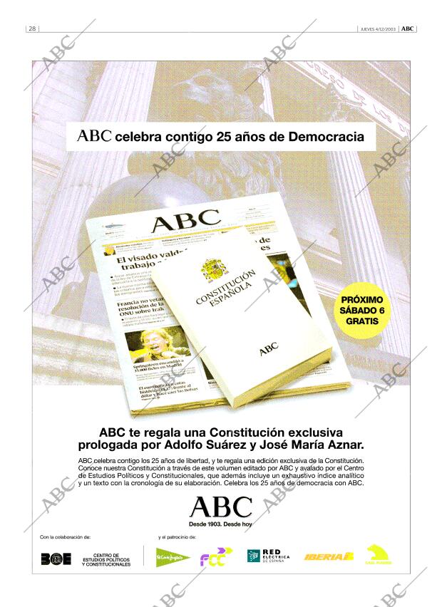 ABC MADRID 04-12-2003 página 28