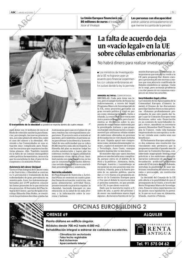 ABC MADRID 04-12-2003 página 51