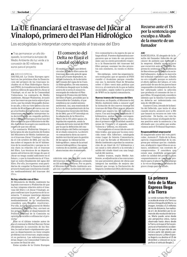 ABC MADRID 04-12-2003 página 52