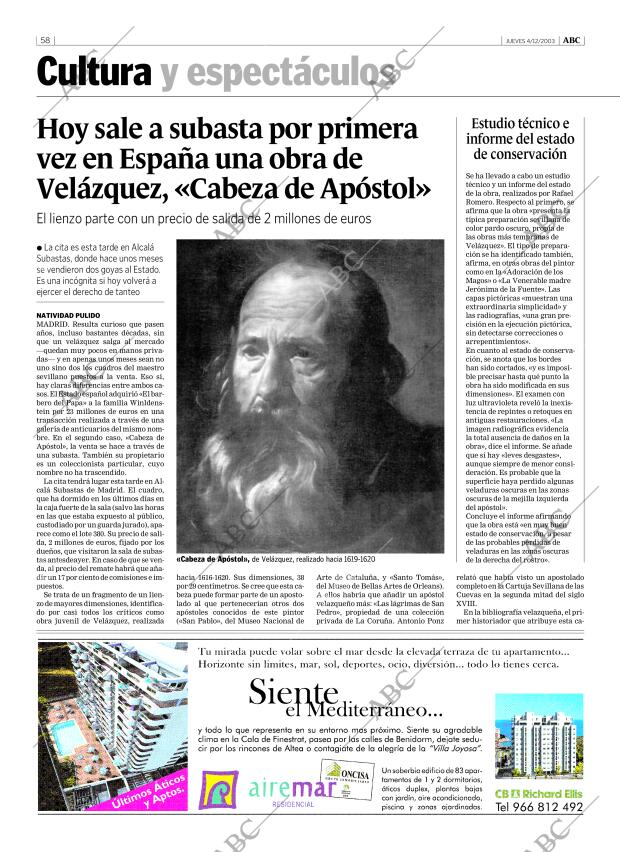 ABC MADRID 04-12-2003 página 58