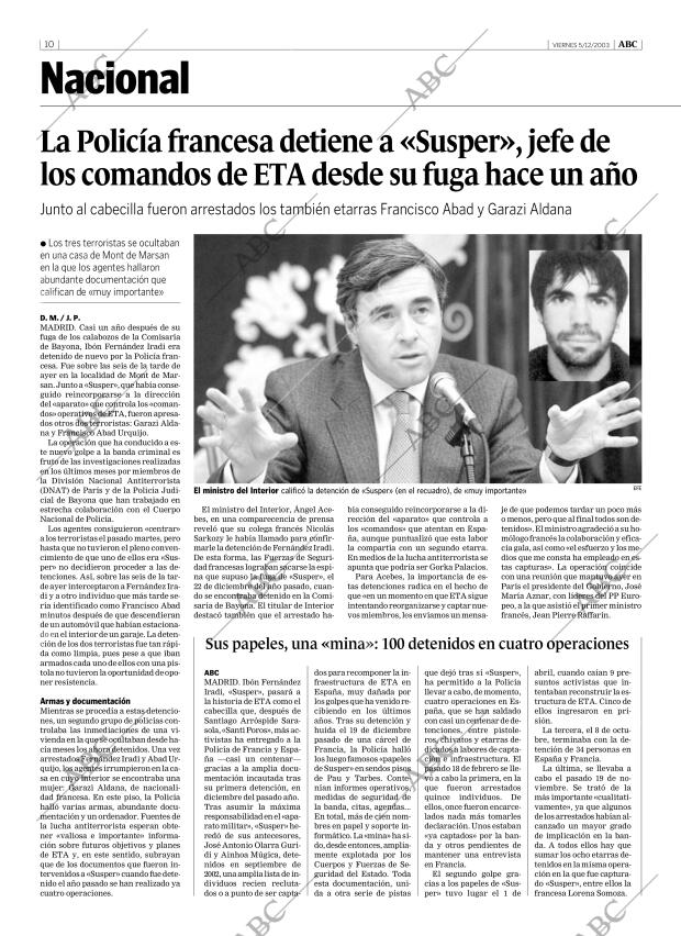 ABC MADRID 05-12-2003 página 10