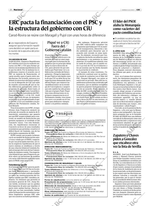 ABC MADRID 05-12-2003 página 18