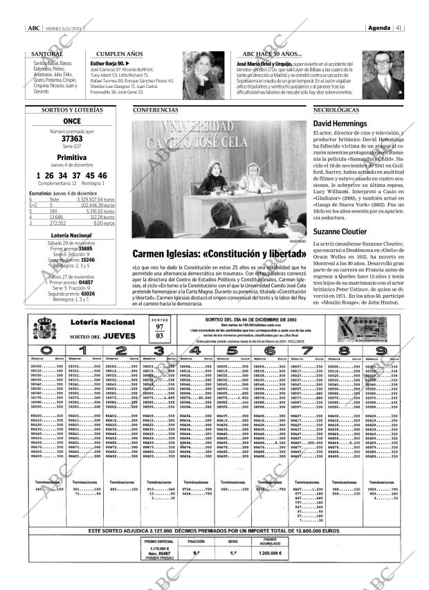 ABC MADRID 05-12-2003 página 41