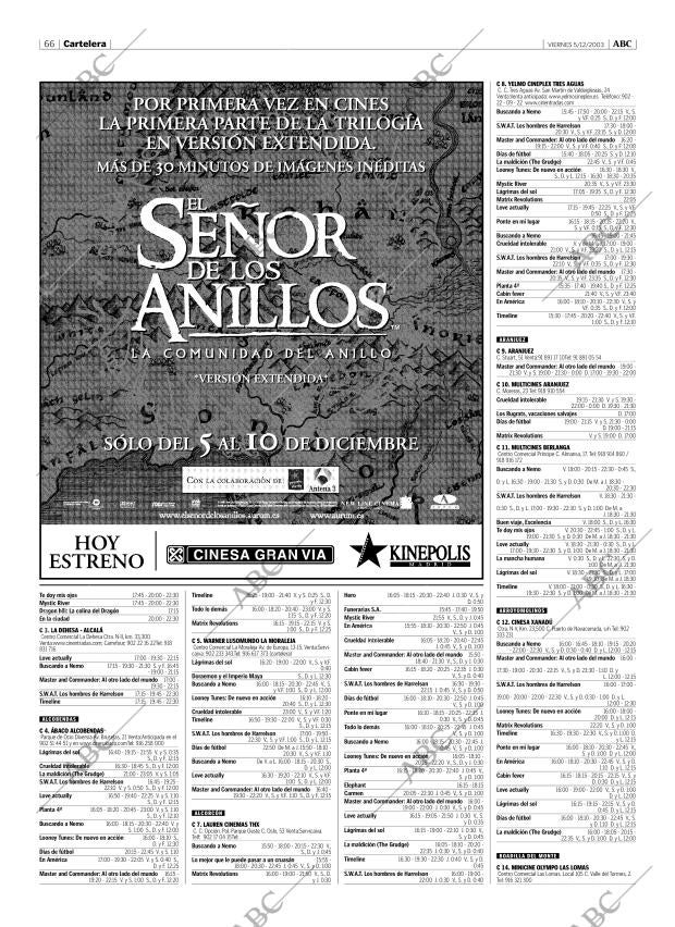 ABC MADRID 05-12-2003 página 66
