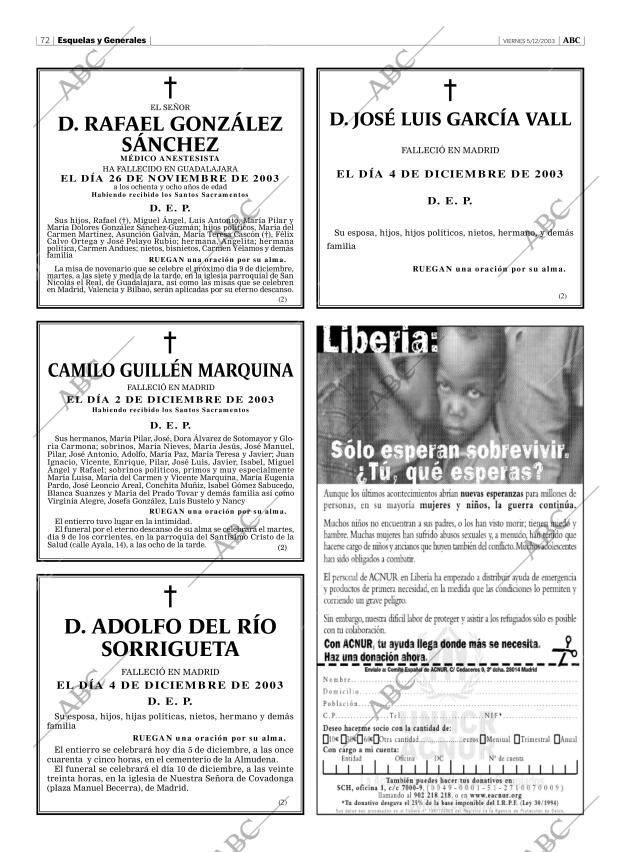 ABC MADRID 05-12-2003 página 72
