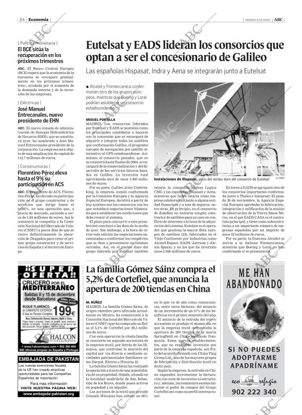 ABC MADRID 05-12-2003 página 84