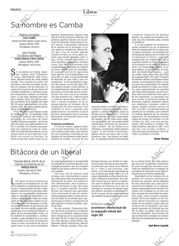 CULTURAL MADRID 06-12-2003 página 18