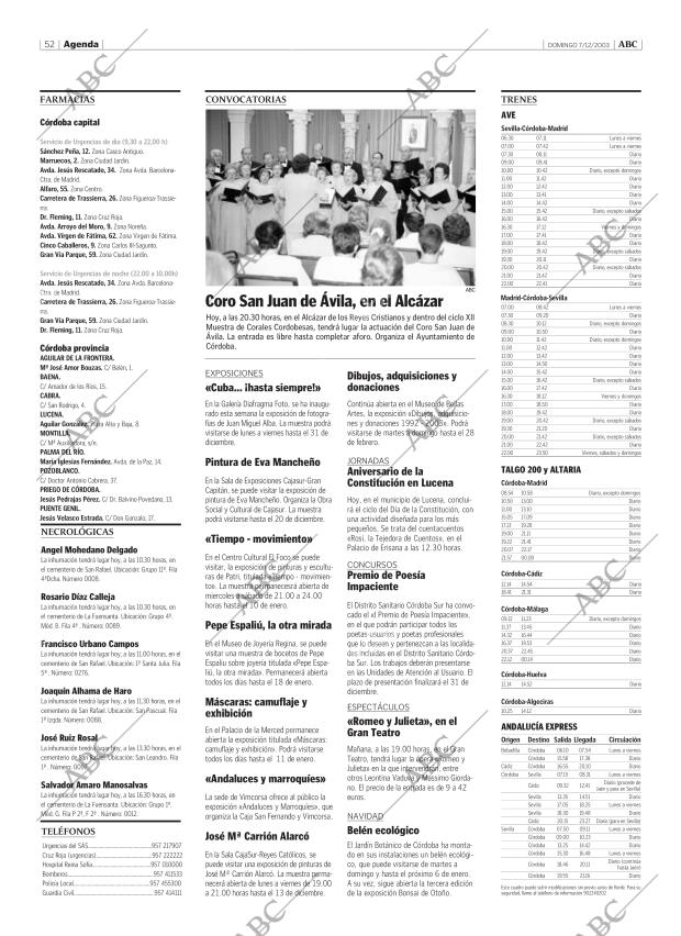ABC CORDOBA 07-12-2003 página 52