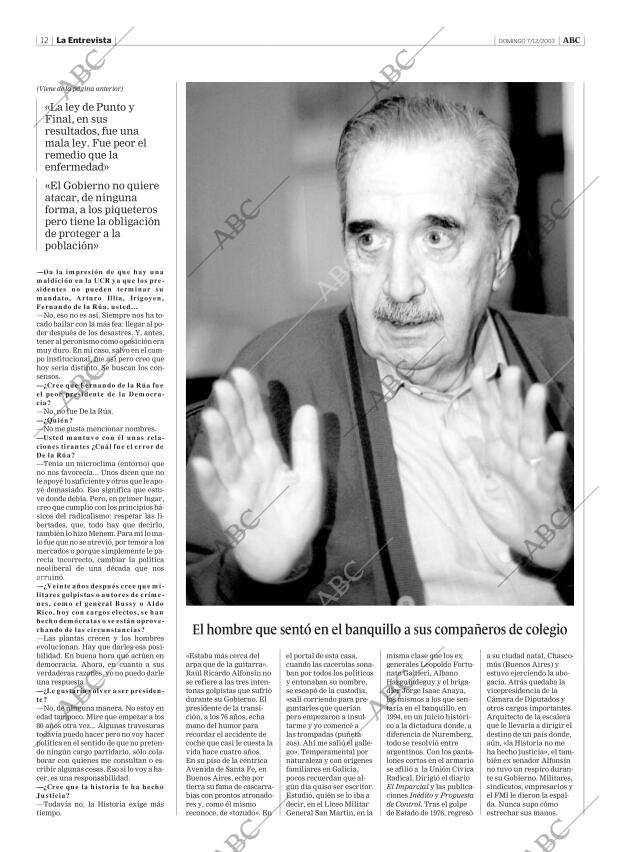 ABC MADRID 07-12-2003 página 12