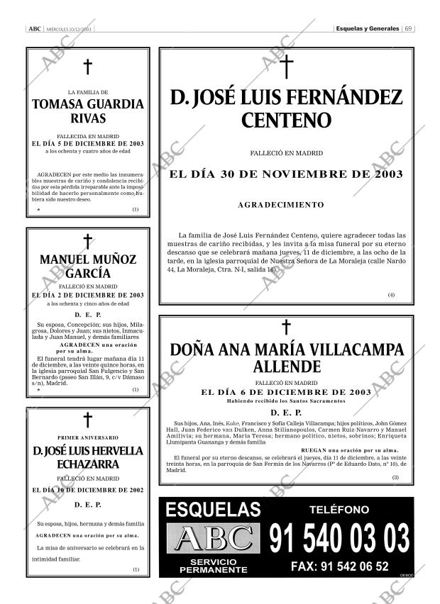 ABC MADRID 10-12-2003 página 69