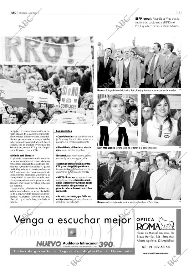 ABC MADRID 14-12-2003 página 15