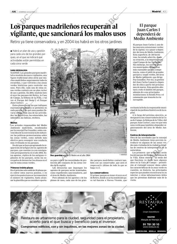 ABC MADRID 14-12-2003 página 43