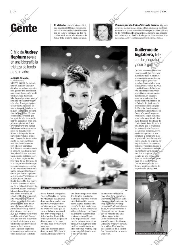 ABC MADRID 15-12-2003 página 100