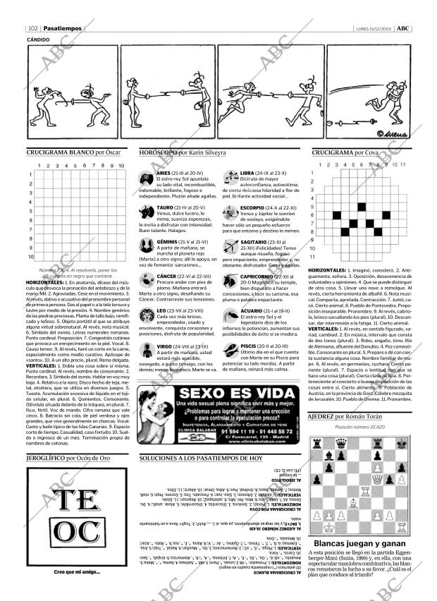 ABC MADRID 15-12-2003 página 102