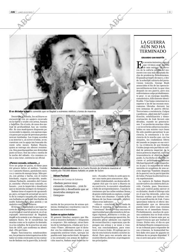 ABC MADRID 15-12-2003 página 11