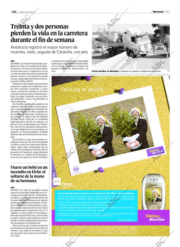 ABC MADRID 15-12-2003 página 33