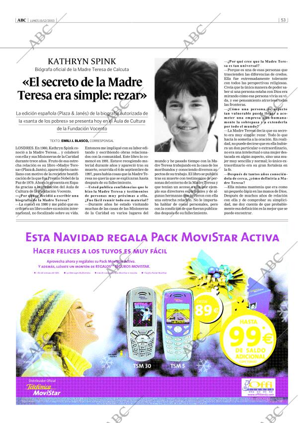 ABC MADRID 15-12-2003 página 53