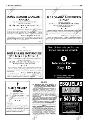 ABC MADRID 15-12-2003 página 70