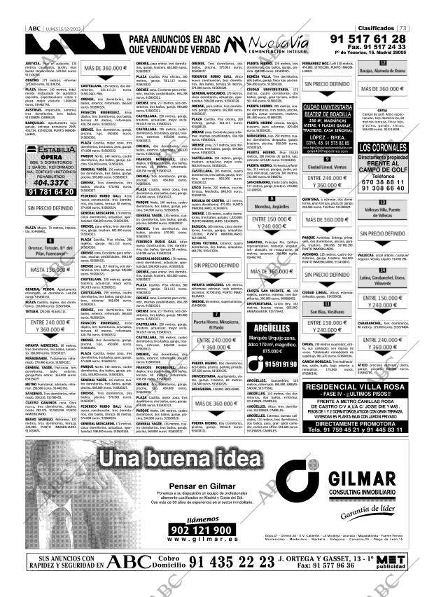 ABC MADRID 15-12-2003 página 73