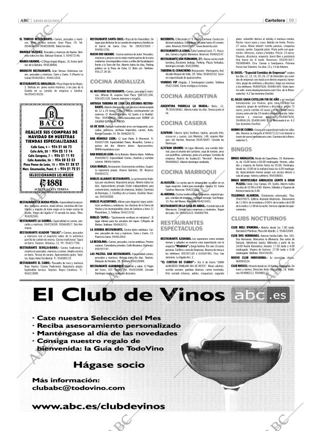 ABC SEVILLA 18-12-2003 página 59
