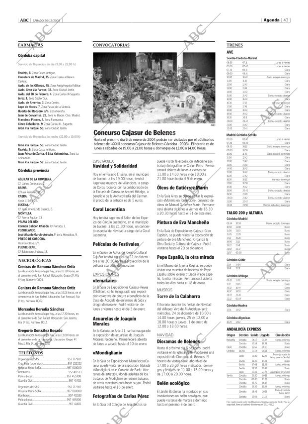 ABC CORDOBA 20-12-2003 página 43