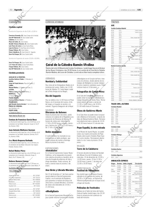 ABC CORDOBA 21-12-2003 página 50