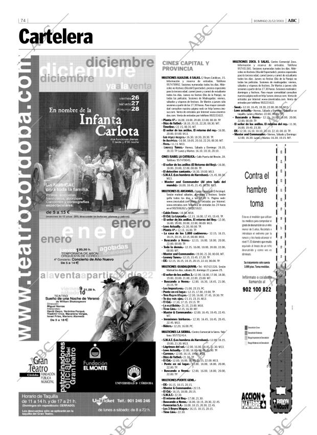 ABC CORDOBA 21-12-2003 página 74