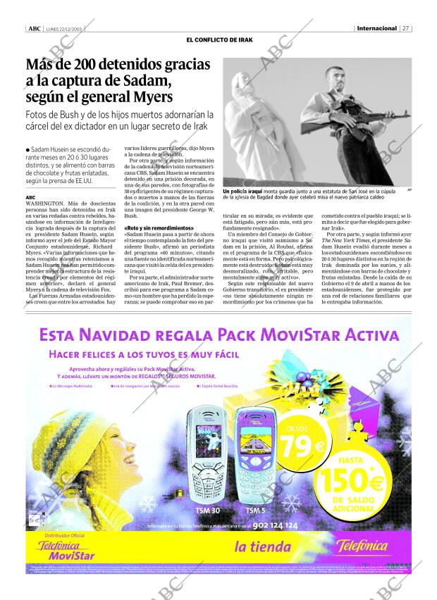 ABC MADRID 22-12-2003 página 27